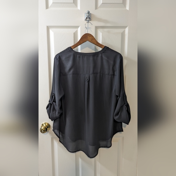 Torrid Sheer Black Blouse (Size 0) - Picture 2 of 4